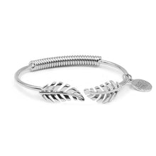 Load image into Gallery viewer, Silver Laurel Leaf Bracelet
