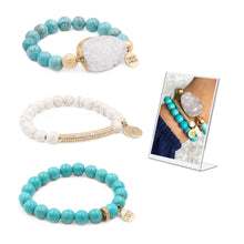 Load image into Gallery viewer, Rustic Turquoise Bracelet Stack