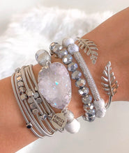 Load image into Gallery viewer, Silver Laurel Leaf Bracelet