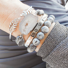 Load image into Gallery viewer, Silver Laurel Leaf Bracelet