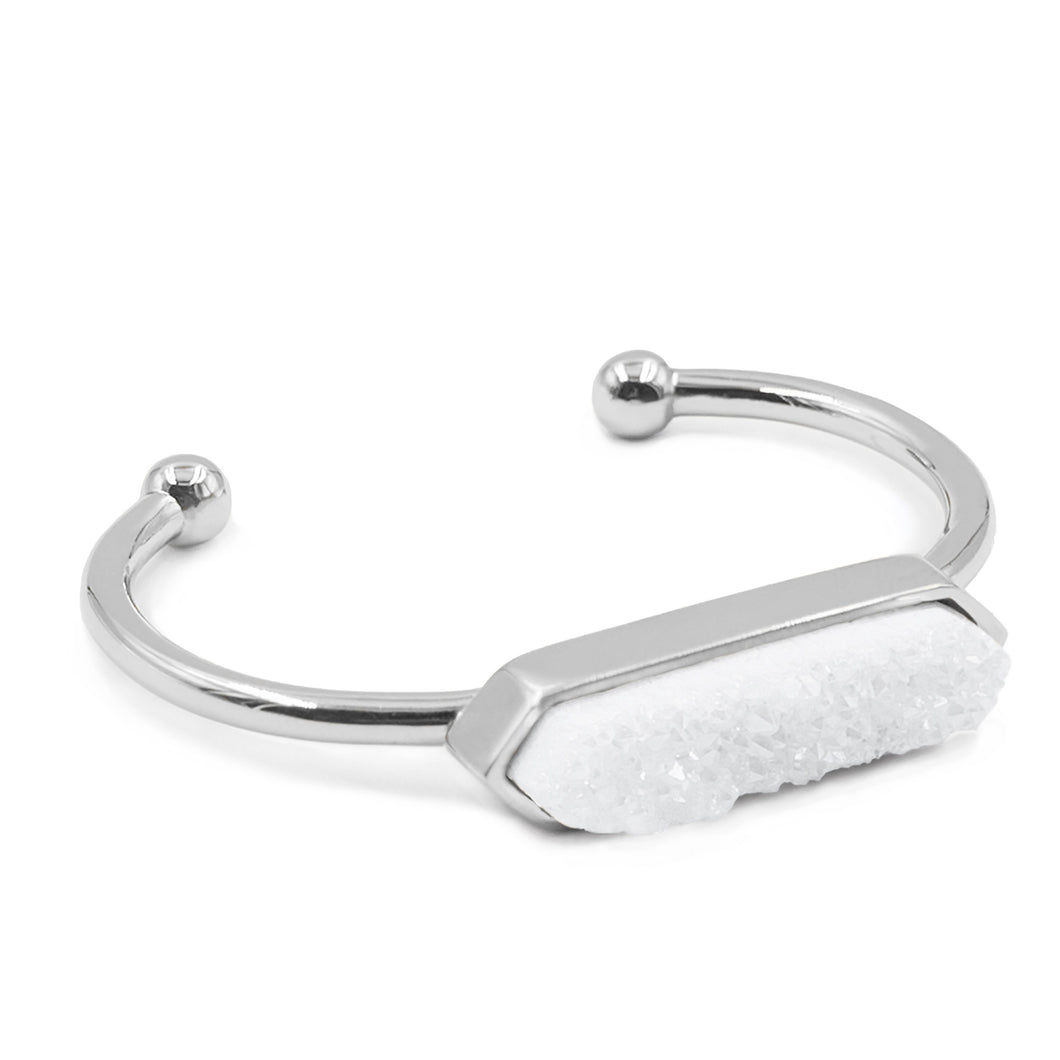 Bangle Collection Silver Quartz