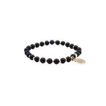 Load image into Gallery viewer, Farrah Collection Coal Bracelet Gold

