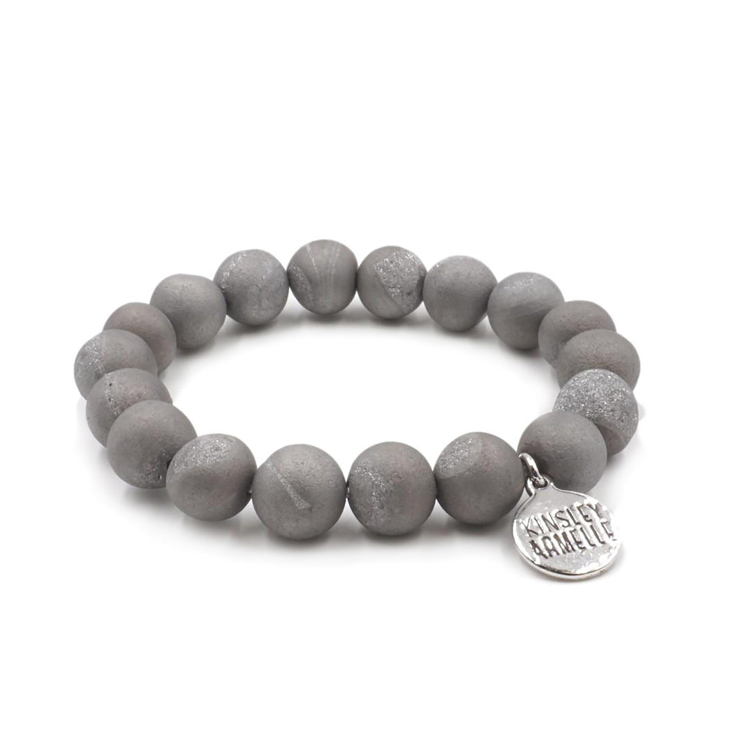 Geode Collection - Frost Silver Bracelet