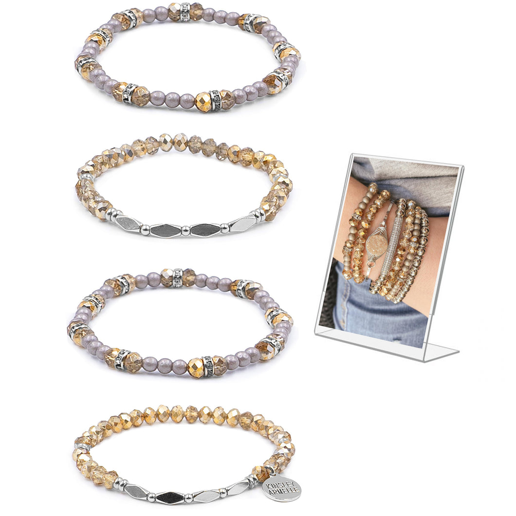 Goddess Collection Silver Kami Bracelet set